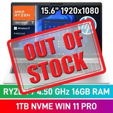 HP ProBook 455 G10 85D21EA Laptop — Ryzen 7 7730U / 15.6" FHD / 16GB DDR4 / 1TB Gen4 NVMe SSD / Windows 11 Pro / Pike Silver