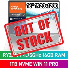 HP ProBook 465 G11 AD1K9ET Laptop — Ryzen 7 7735U / 16" WUXGA / 16GB DDR5 / 1TB Gen4 NVMe SSD / Windows 11 Pro / Pike Silver