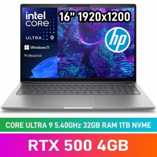 HP ZBook 8 G1i 16 CG0H2ET Laptop — Intel Core Ultra 9 285H / 16" WUXGA / 32GB DDR5 / NVIDIA RTX 500 4GB / 1TB Gen4 NVMe SSD / Windows 11 Pro / Meteor Silver