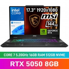 MSI CYBORG 17 B2RWEKG-082ZA Laptop — Intel Core 7 240H / 17.3" FHD 144Hz / 16GB DDR5 RAM / GeForce RTX 5050 8GB / 512GB Gen4 NVMe SSD / Windows 11 Home / Translucent Black MSI CYBORG 17 B2RWEKG-082ZA Laptop — Intel Core 7 240H / 17.3" FHD 144Hz / 16GB DDR5 RAM / GeForce RTX 5050 8GB / 512GB Gen4 NVMe SSD / Windows 11 Home / Translucent Black