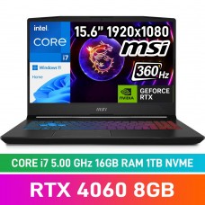 MSI PULSE 15 B13VFK-849ZA Laptop — Core i7-13700H / 15.6" FHD 360Hz / 16GB DDR5 RAM / GeForce RTX 4060 8GB / 1TB Gen4 NVMe SSD / Windows 11 Home / Titanium Grey