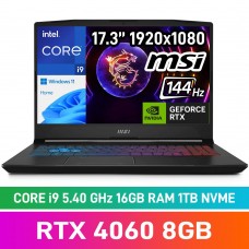 MSI PULSE 17 B13VGK-838ZA Laptop — Core i9-13900H / 17.3" FHD 144Hz / 16GB DDR5 RAM / GeForce RTX 4060 8GB / 1TB Gen4 NVMe SSD / Windows 11 Home / Titanium Grey