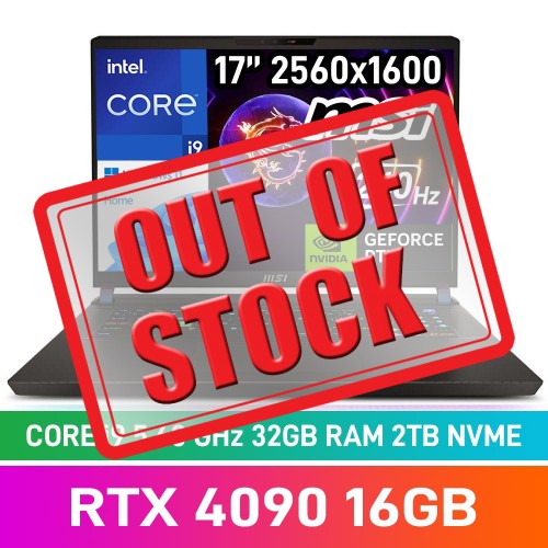 MSI VECTOR GP78HX 13VI-465ZA Laptop — Core i9-13980HX / 17" WQXGA 240Hz / 32GB DDR5 RAM / GeForce RTX 4090 16GB / 2TB Gen4 NVMe SSD / Windows 11 Home / Cosmos Grey MSI VECTOR GP78HX 13VI-465ZA Laptop — Core i9-13980HX / 17" WQXGA 240Hz / 32GB DDR5 RAM / GeForce RTX 4090 16GB / 2TB Gen4 NVMe SSD / Windows 11 Home / Cosmos Grey