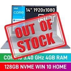 RCT MAY 2 MW14Q1B Laptop — Core i3-1005G1 / 14" FHD / 4GB DDR3 / 128GB NVMe SSD / Windows 10 Home / Silver