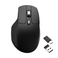 Keychron M6 Wireless Lightweight Silent Ergonomic High Performance 1K Polling Mouse — Black