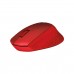 Logitech M330 Silent Plus Wireless Optical Office Mouse — Red