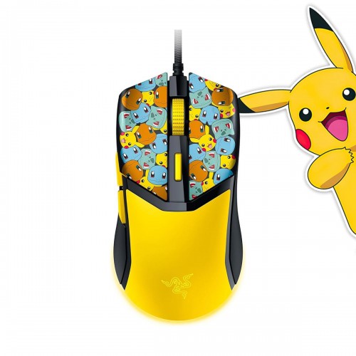 Razer COBRA POKEMON KANTO STARTERS Limited Edition Ultra Light RGB Gaming Mouse — Yellow