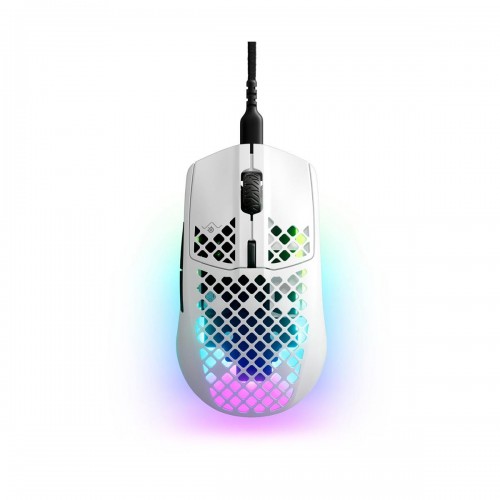 SteelSeries AEROX 3 2022 Edition Ultra Lightweight RGB Gaming Mouse — Snow