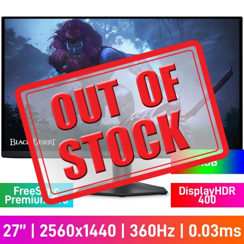 Alienware AW2725DF WQHD (2560x1440) Gaming Monitor with RGB Lighting, 360Hz, FreeSync Premium Pro, DisplayHDR TrueBlack 400, QD OLED, 27" Alienware AW2725DF WQHD (2560x1440) Gaming Monitor with RGB Lighting, 360Hz, FreeSync Premium Pro, DisplayHDR TrueBlack 400, QD OLED, 27"