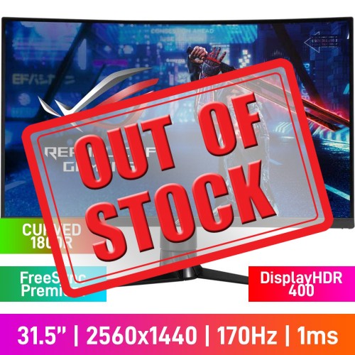 ASUS ROG STRIX XG32VC QHD (2560x1440) 1800R Curved Gaming Monitor, 170Hz, FreeSync Premium Pro, DisplayHDR 400, VA, 31.5" ASUS ROG STRIX XG32VC QHD (2560x1440) 1800R Curved Gaming Monitor, 170Hz, FreeSync Premium Pro, DisplayHDR 400, VA, 31.5"