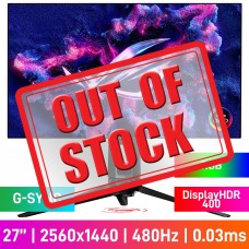 ASUS ROG SWIFT OLED PG27AQDP WQHD (2560x1440) Gaming Monitor with RGB Lighting, 480Hz, G-SYNC, WOLED, DisplayHDR 400 True Black, 26.5" ASUS ROG SWIFT OLED PG27AQDP WQHD (2560x1440) Gaming Monitor with RGB Lighting, 480Hz, G-SYNC, WOLED, DisplayHDR 400 True Black, 26.5"