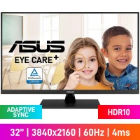 ASUS VP327Q 4K QHD (3840x2160) Eye Care Monitor, 60Hz, Adaptive Sync, VA, HDR10, 31.5"