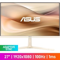 ASUS VU279CFE-M FHD (1920x1080) Eye Care Monitor, 100Hz, Adaptive Sync, IPS, 27" — Oat Milk