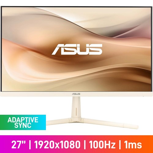 ASUS VU279CFE-M FHD (1920x1080) Eye Care Monitor, 100Hz, Adaptive Sync, IPS, 27" — Oat Milk