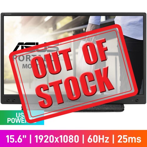 ASUS ZenScreen MB166B FHD (1920x1080) Portable Monitor, 60Hz, IPS, USB Type-A, 15.6" ASUS ZenScreen MB166B FHD (1920x1080) Portable Monitor, 60Hz, IPS, USB Type-A, 15.6"