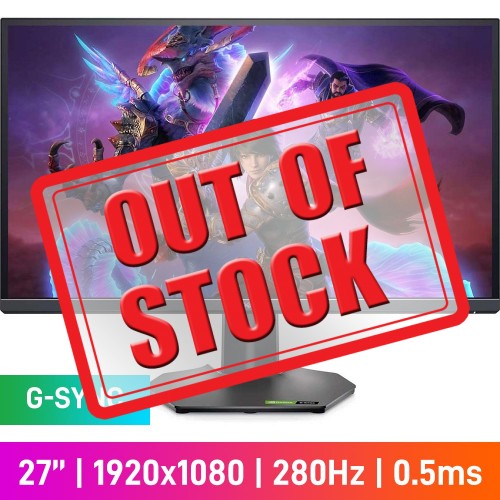 Dell G2723H FHD (1920x1080) Gaming Monitor, 280Hz, G-SYNC, Fast IPS, 27" Dell G2723H FHD (1920x1080) Gaming Monitor, 280Hz, G-SYNC, Fast IPS, 27"