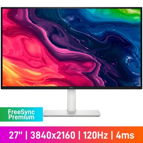 Dell 27 PLUS S2725QS 4K UHD (3840x2160) Gaming Monitor, 120Hz, FreeSync Premium, IPS, 27"