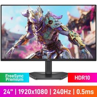Dell SE2426HG FHD (1920x1080) Gaming Monitor, 240Hz, FreeSync Premium, IPS, HDR10, 23.8"