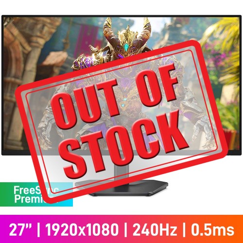 Dell SE2726HG FHD (1920x1080) Gaming Monitor, 240Hz, FreeSync Premium, IPS, HDR10, 27"