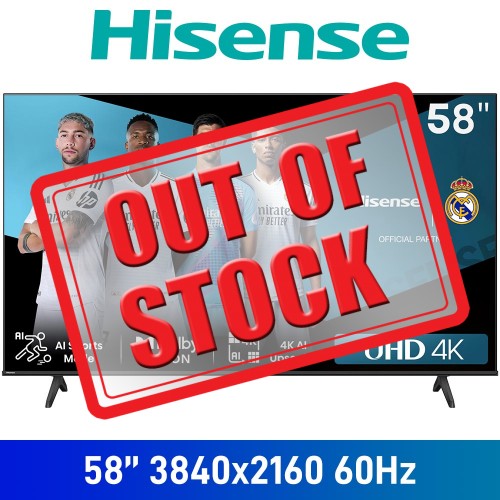 Hisense A6N Series 58A6N 58" 4K UHD (3840x2160) Dolby Vision Smart TV with Wi-Fi and Bluetooth Hisense A6N Series 58A6N 58" 4K UHD (3840x2160) Dolby Vision Smart TV with Wi-Fi and Bluetooth