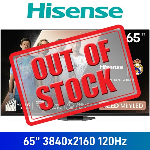 Hisense U8N Series 65U8N 65" 4K UHD (3840x2160) 144Hz HDR10+ Quantum Dot Mini-LED ULED Dolby Vision Smart TV with Wi-Fi and Bluetooth