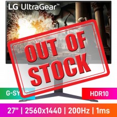 LG UltraGear 27GS75Q-B WQHD (2560x1440) Gaming Monitor, 200Hz, G-SYNC, IPS, HDR10, 27" LG UltraGear 27GS75Q-B WQHD (2560x1440) Gaming Monitor, 200Hz, G-SYNC, IPS, HDR10, 27"