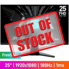 MSI G255F FHD (1920x1080) Gaming Monitor, 180Hz, FreeSync, Rapid IPS, 25"