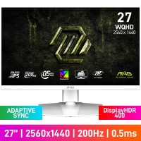 MSI MAG 274QRFW E20 WQHD (2560x1440) Gaming Monitor, 200Hz, Adaptive Sync, Rapid IPS, DisplayHDR 400, 27"