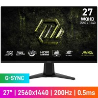 MSI MAG 275QF E20 WQHD (2560x1440) Gaming Monitor, 200Hz, G-SYNC, Rapid IPS, 27"