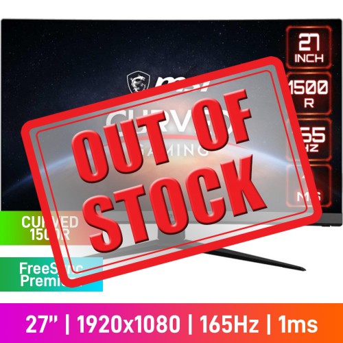 MSI OPTIX G27C7 FHD (1920x1080) 1500R Curved Gaming Monitor, 165Hz, FreeSync, VA, 27" MSI OPTIX G27C7 FHD (1920x1080) 1500R Curved Gaming Monitor, 165Hz, FreeSync, VA, 27"