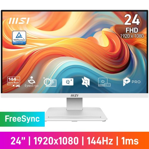 MSI PRO MP241W E14V FHD (1920x1080) Monitor, 144Hz, FreeSync, VA, 23.8"