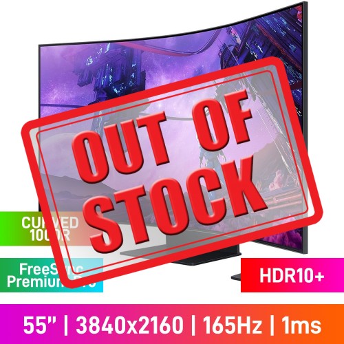 Samsung LS55BG970NAXXA Odyssey Ark 4K UHD (3840x2160) 1000R Curved Gaming Monitor, 165Hz, FreeSync Premium Pro, HDR10+, VA, 55"