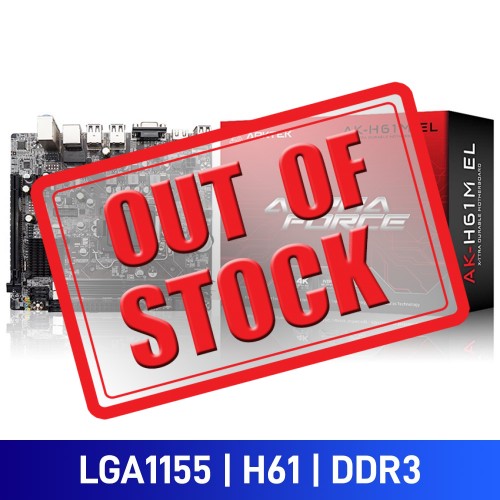 Arktek AK-H61M, Intel H61 Chipset, LGA1155, DDR3, Micro ATX Desktop Motherboard