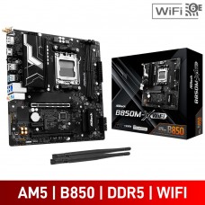 ASRock B850M-X WiFi, AMD B850 Chipset, Socket AM5, Micro ATX Desktop Motherboard ASRock B850M-X WiFi, AMD B850 Chipset, Socket AM5, Micro ATX Desktop Motherboard