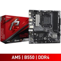 ASRock B550M PHANTOM GAMING 4, AMD B550 Chipset, Socket AM4, Micro ATX Desktop Motherboard ASRock B550M PHANTOM GAMING 4, AMD B550 Chipset, Socket AM4, Micro ATX Desktop Motherboard