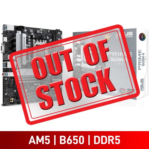 ASUS PRIME B650M-K, AMD B650 Chipset, Socket AM5, Micro ATX Desktop Motherboard