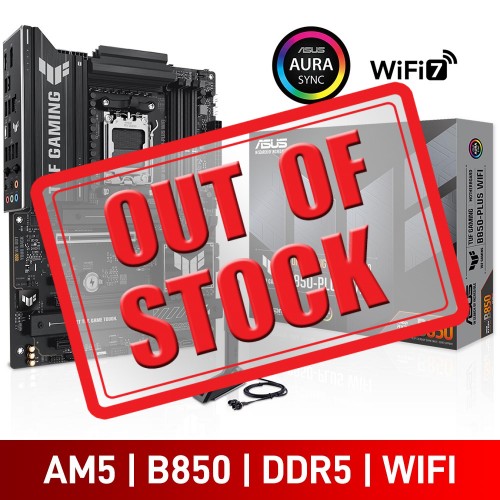 ASUS TUF GAMING B850-PLUS WIFI, AMD B850 Chipset, Socket AM5, ATX Desktop Motherboard ASUS TUF GAMING B850-PLUS WIFI, AMD B850 Chipset, Socket AM5, ATX Desktop Motherboard