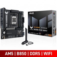 ASUS TUF GAMING B850M-PLUS WIFI7, AMD B850 Chipset, Socket AM5, Micro ATX Desktop Motherboard ASUS TUF GAMING B850M-PLUS WIFI7, AMD B850 Chipset, Socket AM5, Micro ATX Desktop Motherboard