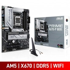ASUS PRIME X670-P WIFI, AMD X670 Chipset, Socket AM5, ATX Desktop Motherboard ASUS PRIME X670-P WIFI, AMD X670 Chipset, Socket AM5, ATX Desktop Motherboard
