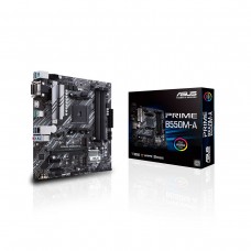ASUS PRIME B550M-A, AMD B550 Chipset, Socket AM4, Micro ATX Desktop Motherboard