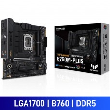ASUS TUF GAMING B760M-PLUS, Intel B760 Chipset, LGA1700, DDR5, Micro ATX Desktop Motherboard