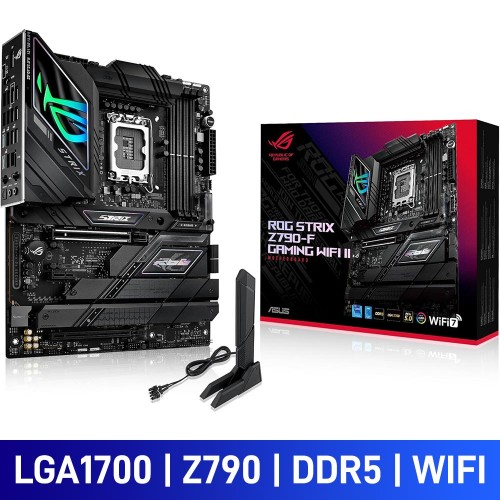 ASUS ROG STRIX Z790-F GAMING WIFI II, Intel Z790 Chipset, LGA1700, DDR5, ATX Desktop Motherboard