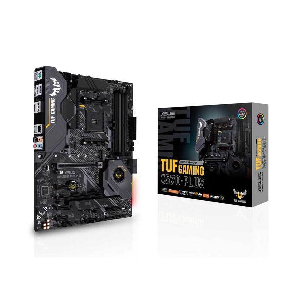 CPU AMD Ryzen 7 CPU + TUF GAMING X570-PLUS ASUS TUF GAMING X570-PLUS, AMD X570 Chipset, Socket AM4, ATX