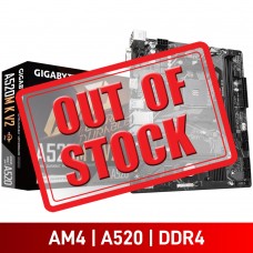 Gigabyte A520M K V2, AMD A520 Chipset, Socket AM4, Micro ATX Desktop Motherboard