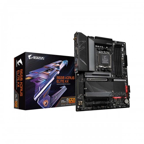 Gigabyte B650 AORUS ELITE AX with Wi-Fi, AMD B650 Chipset, Socket AM5, ATX Desktop Motherboard