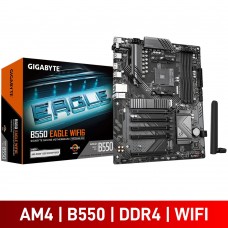 Gigabyte B550 EAGLE WIFI6, AMD B550 Chipset, Socket AM4, ATX Desktop Motherboard