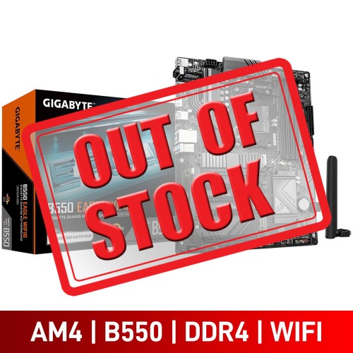 Gigabyte B550 EAGLE WIFI6, AMD B550 Chipset, Socket AM4, ATX Desktop Motherboard