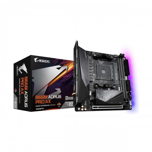 Gigabyte B550I AORUS PRO AX with Wi-Fi, AMD B550 Chipset, Socket AM4, Mini ITX Desktop Motherboard