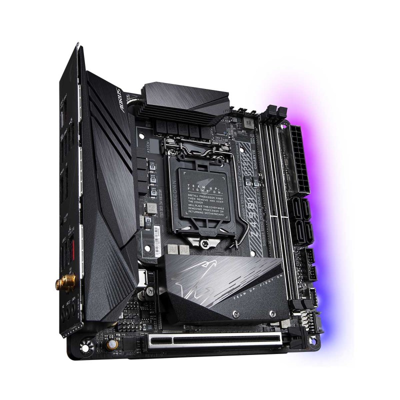 Gigabyte Z490i AORUS ULTRA with WiFi, Intel Z490 Chipset, LGA1200, Mini ITX Desktop Motherboard