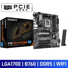 Gigabyte B760 DS3H WIFI6E GEN5, Intel B760 Chipset, LGA1700, DDR5, ATX Desktop Motherboard Gigabyte B760 DS3H WIFI6E GEN5, Intel B760 Chipset, LGA1700, DDR5, ATX Desktop Motherboard